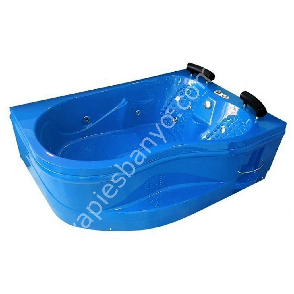 175 X 120 ÇİFT KİŞİLİK JAKUZİ MAVİ SAĞ