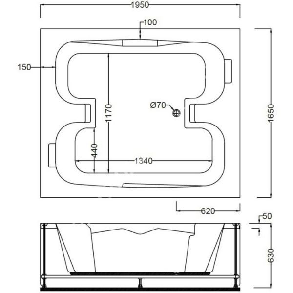 195 X 165 ÇİFT KİŞİLİK JAKUZİ