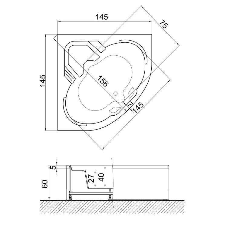 145 X 145 JAKUZİ OVAL TRUVA