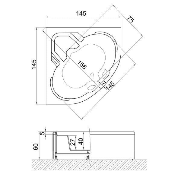 145 X 145 JAKUZİ OVAL TRUVA