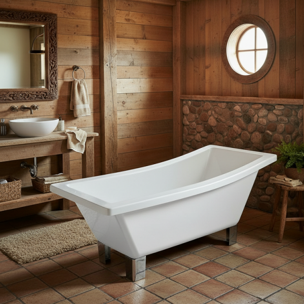 172 x 76 AYAKLI KÜVET BEYAZ