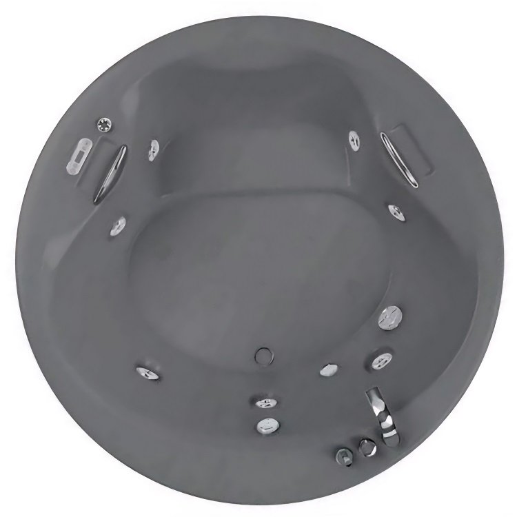 180 CM YUVARLAK JAKUZİ ANTRASİT