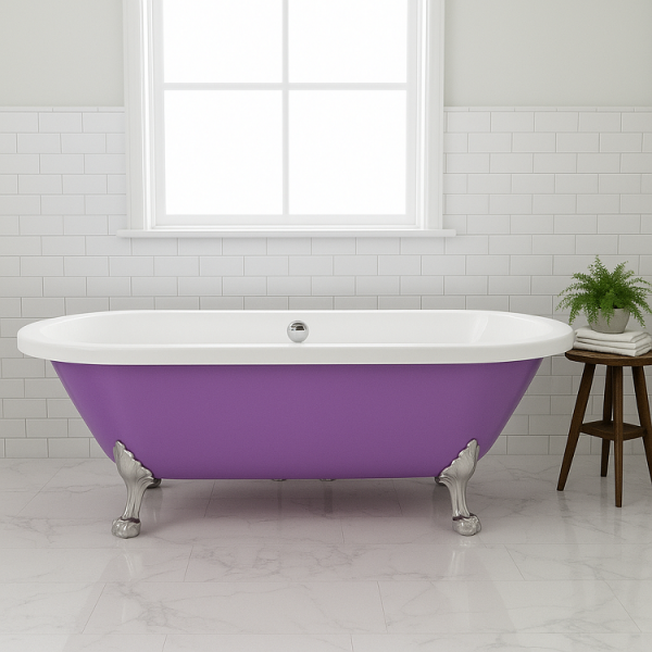 177 x 80 AYAKLI KÜVET LİLA BEYAZ