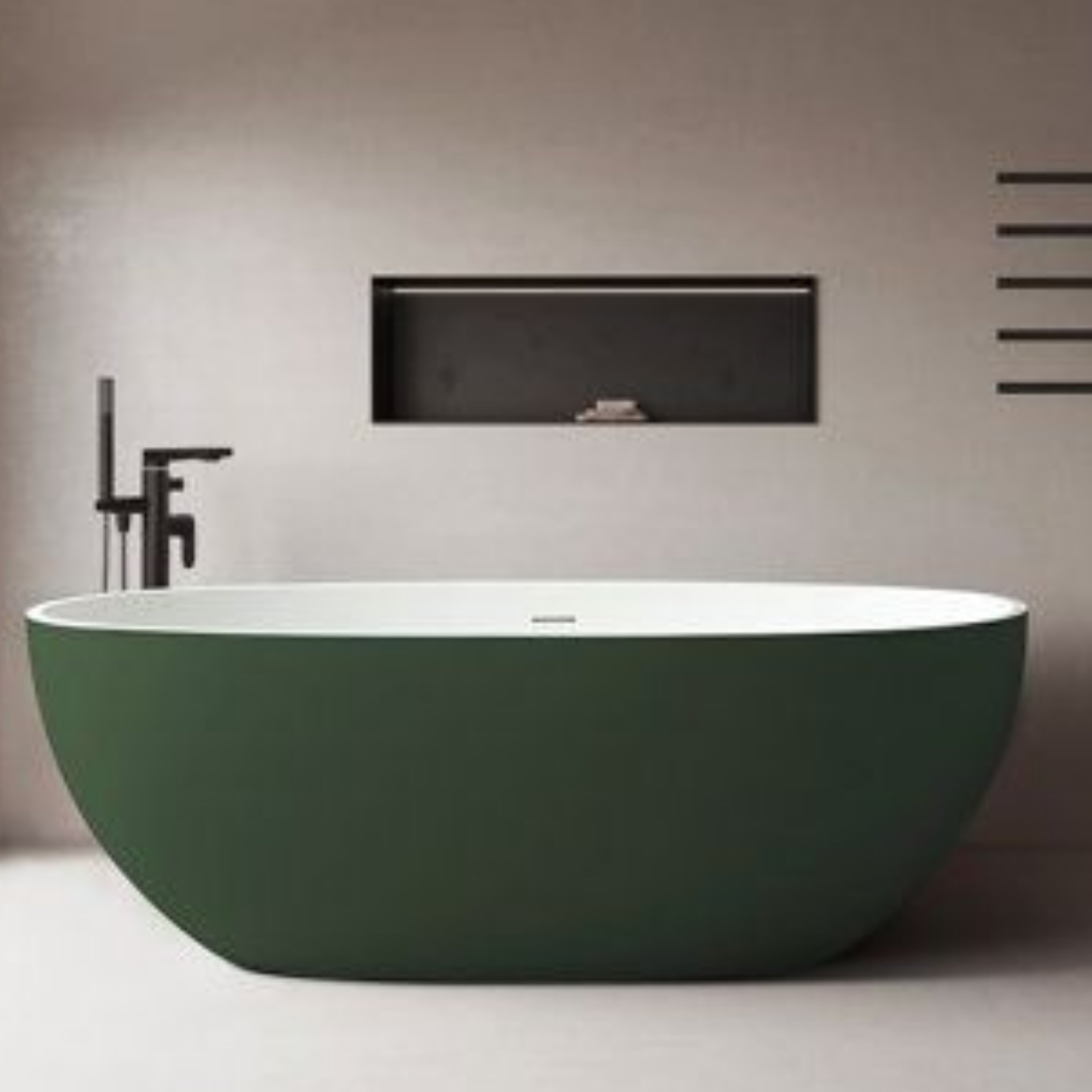 164 x 77 BAĞIMSIZ KÜVET YEŞİL BEYAZ