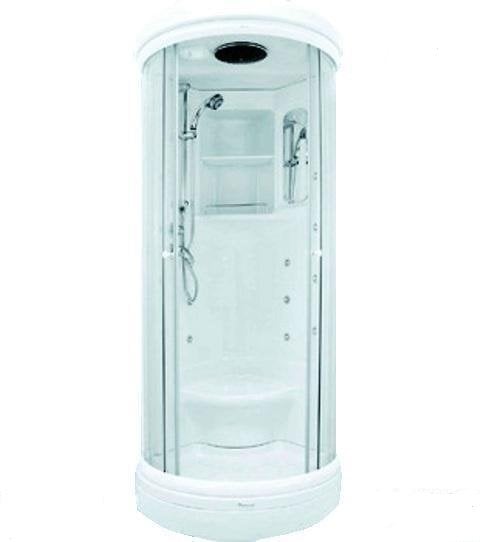 95 x 95 Compact Duş Yuvarlak Dökme Akrilik