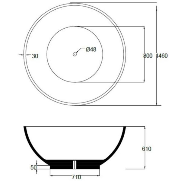 Q146 BAĞIMSIZ KÜVET ANTRASİT