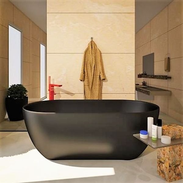 164 x 77 BAĞIMSIZ KÜVET SİYAH