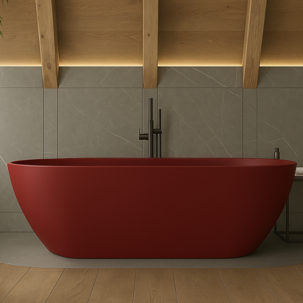 180 x 77 BAĞIMSIZ KÜVET KIRMIZI