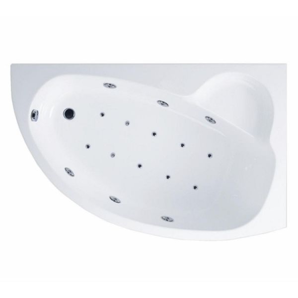 170x100 Jakuzi Asimetrik Oval Köşe Tek Kişilik Sağ Myra