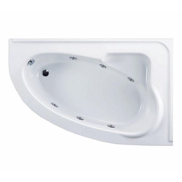 165x105 Jakuzi Asimetrik Oval Köşe Tek Kişilik Sağ Luxor