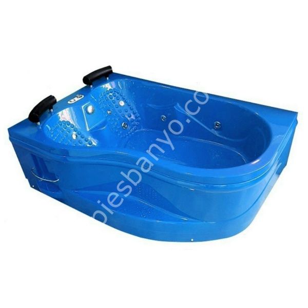 175 X 120 ÇİFT KİŞİLİK JAKUZİ MAVİ SOL