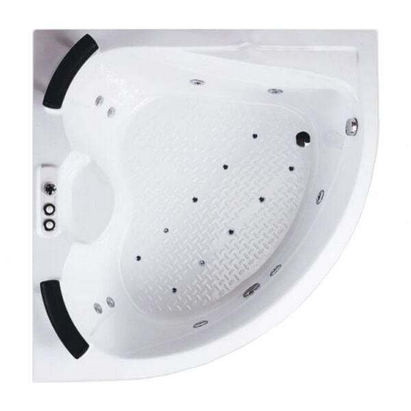 140x140 Çift Kişilik Jakuzi Oval Köşe Aspendos