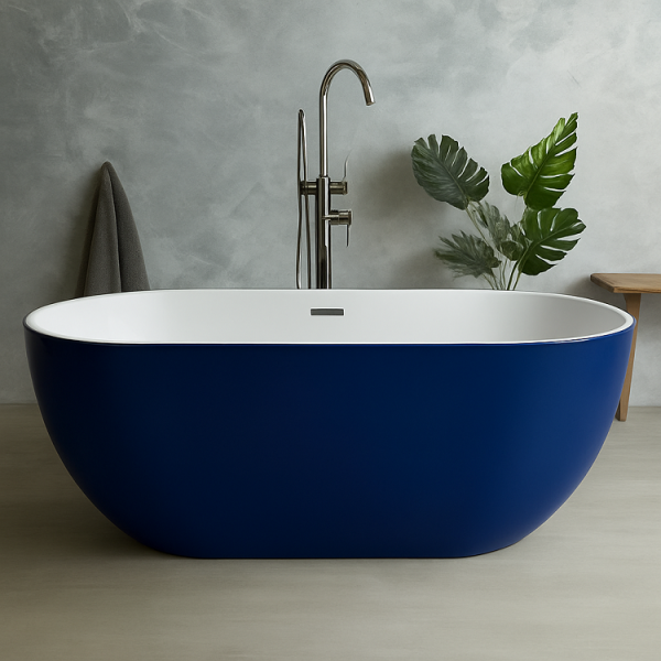 164 x 77 BAĞIMSIZ KÜVET SAFİR MAVİ BEYAZ