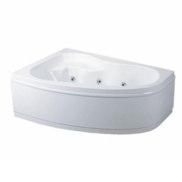 150x100 Jakuzi Asimetrik Oval Köşe Tek Kişilik Sol Santhos