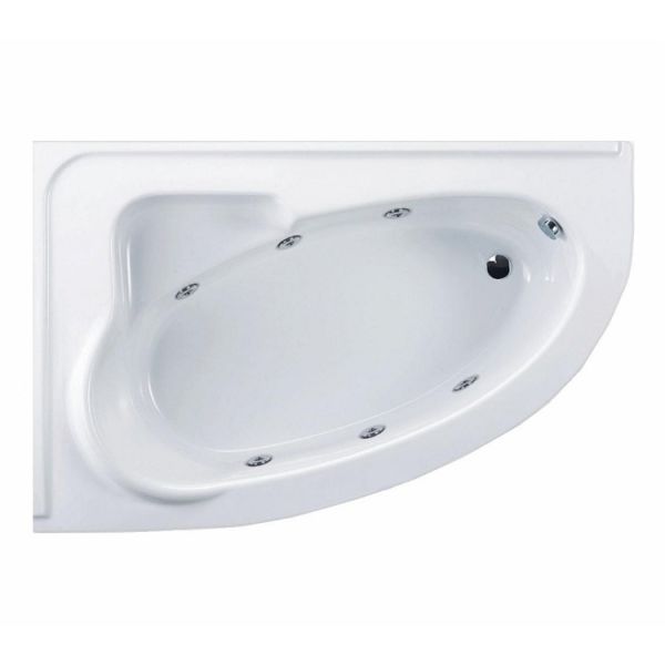 165x105 Jakuzi Asimetrik Oval Köşe Tek Kişilik Sol Luxor