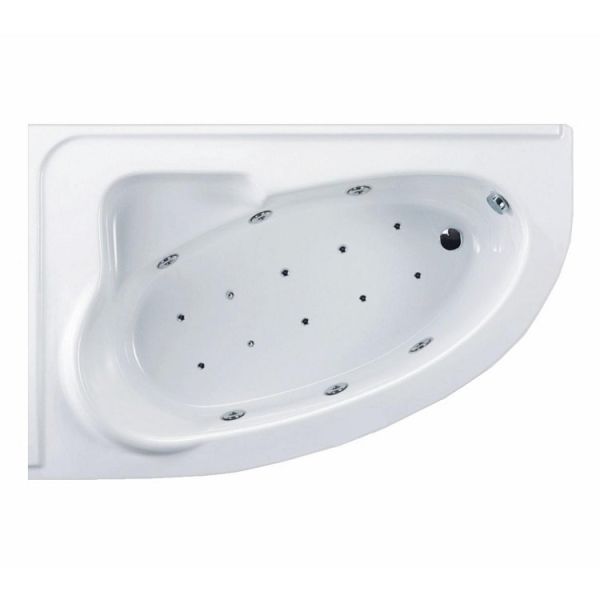 165x105 Jakuzi Asimetrik Oval Köşe Tek Kişilik Sol Luxor