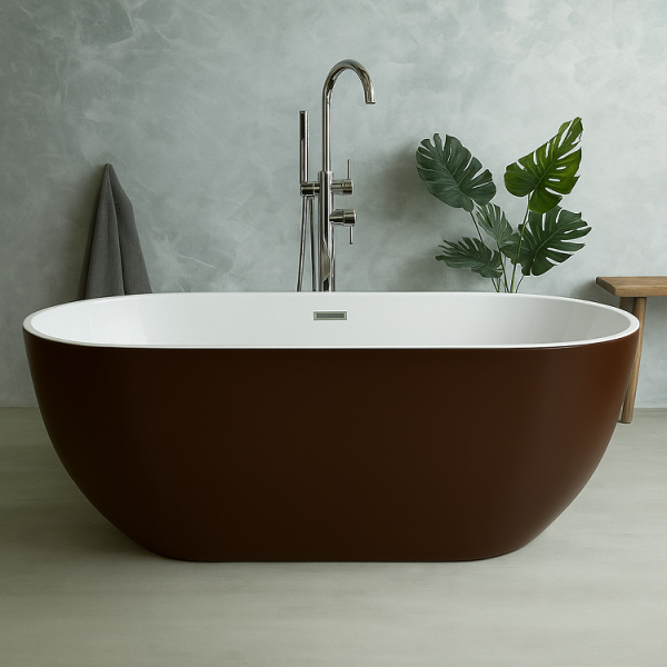 164 x 77 BAĞIMSIZ KÜVET KAHVE BEYAZ