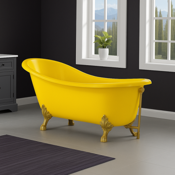 172 x 80 AYAKLI KÜVET SARI ALTIN