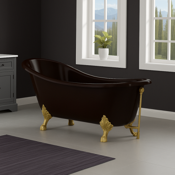 172 x 80 AYAKLI KÜVET KAHVE ALTIN