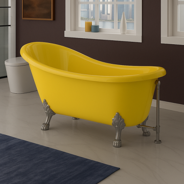 172 x 80 AYAKLI KÜVET SARI