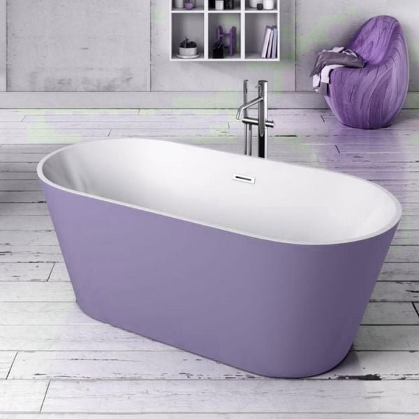 150 x 80 BAĞIMSIZ KÜVET LİLA BEYAZ