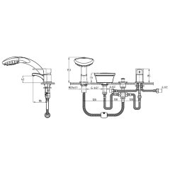 ANKASTRE JAKUZİ & KÜVET BATARYASI ŞELALE 4 LÜ