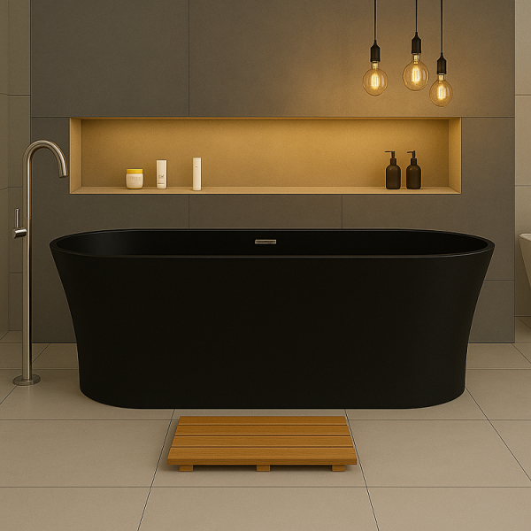 185 x 88 BAĞIMSIZ KÜVET SİYAH