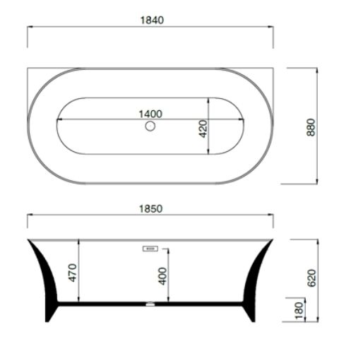 188 x 88 BAĞIMSIZ KÜVET YEŞİL