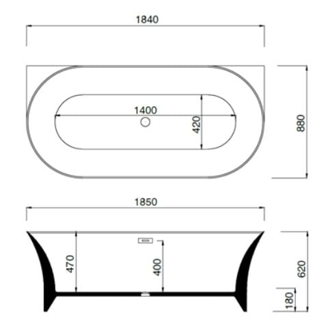 188 x 88 BAĞIMSIZ KÜVET LİLA