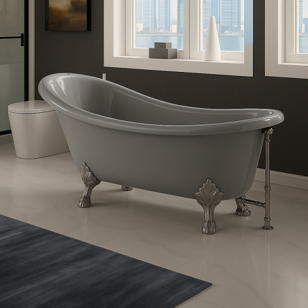 172 x 80 AYAKLI KÜVET GRİ