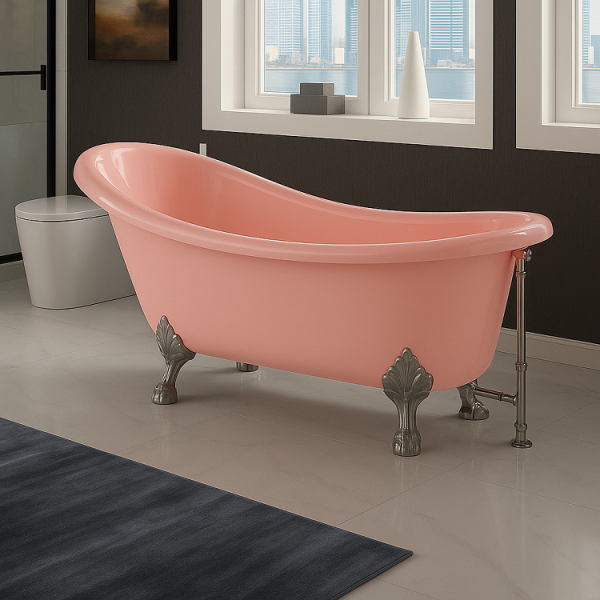 172 x 80 AYAKLI KÜVET PEMBE