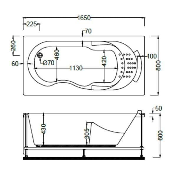165 X 80 DÜZ KÜVET LÜX BABYLON