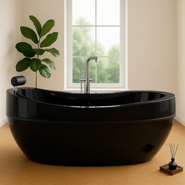 190 x 92 BAĞIMSIZ KÜVET SİYAH