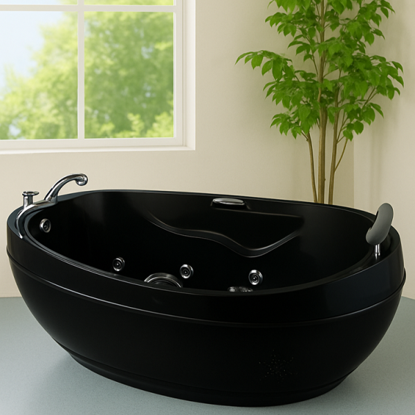 190 x 92 BAĞIMSIZ JAKUZİ SİYAH