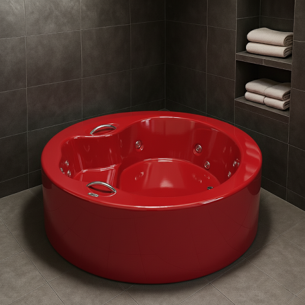 180 CM BAĞIMSIZ JAKUZİ KIRMIZI