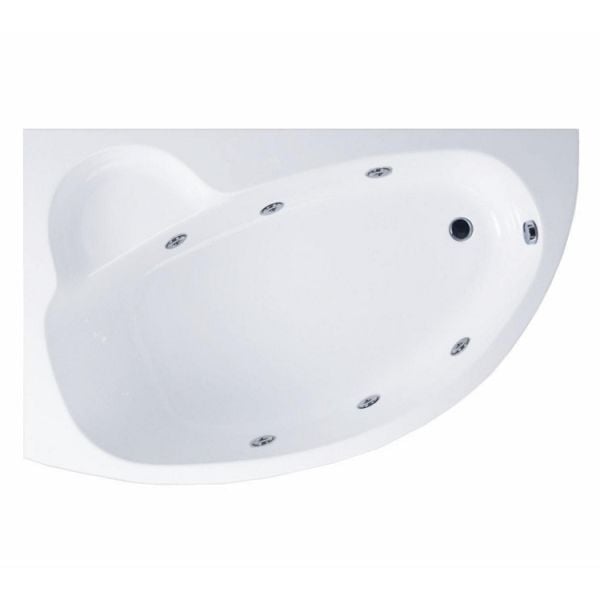 170x100 Jakuzi Asimetrik Oval Köşe Tek Kişilik Sol Myra