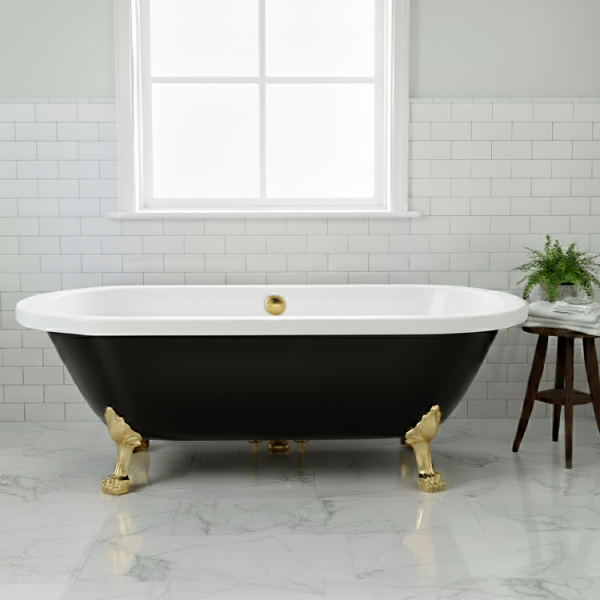 177 x 80 AYAKLI KÜVET SİYAH BEYAZ ALTIN