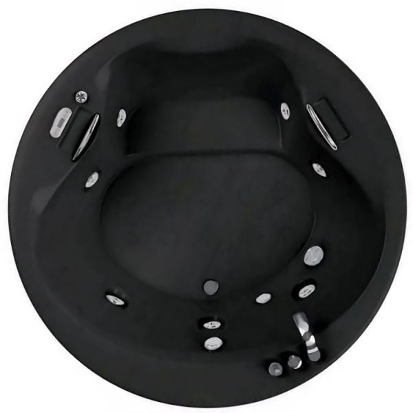 180 CM YUVARLAK JAKUZİ SİYAH