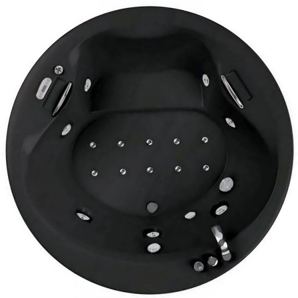 180 CM YUVARLAK JAKUZİ SİYAH