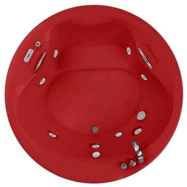 180 CM YUVARLAK JAKUZİ KIRMIZI