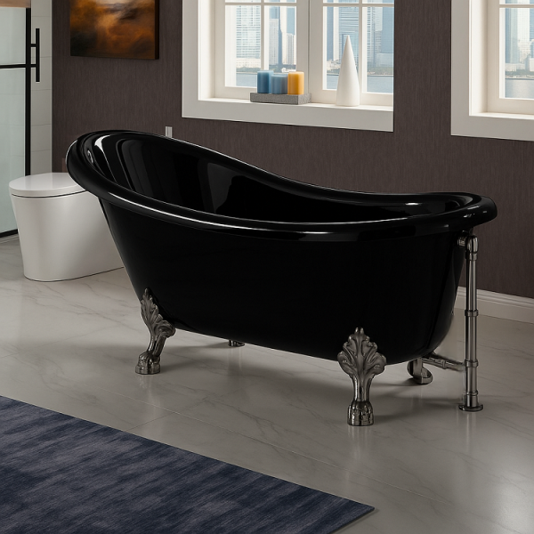 172 x 80 AYAKLI KÜVET SİYAH