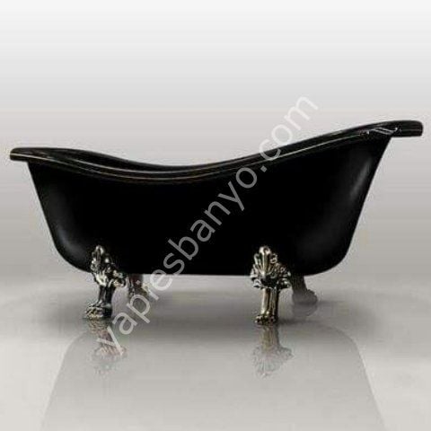 172 x 80 AYAKLI KÜVET SİYAH