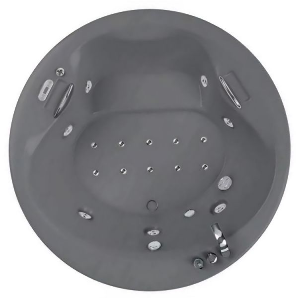 180 CM YUVARLAK JAKUZİ ANTRASİT