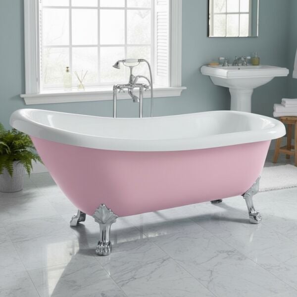170 x 70 AYAKLI KÜVET PEMBE