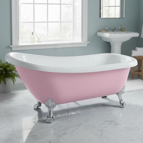 170 x 70 AYAKLI KÜVET PEMBE