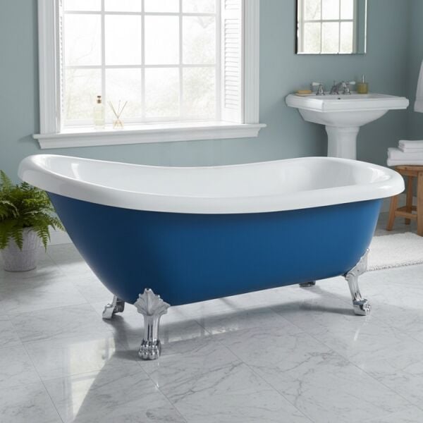 170 X 70 AYAKLI KÜVET MAVİ