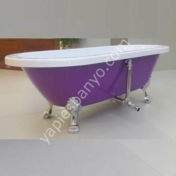 177 x 80 AYAKLI KÜVET LİLA BEYAZ