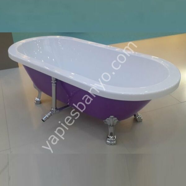 177 x 80 AYAKLI KÜVET LİLA BEYAZ