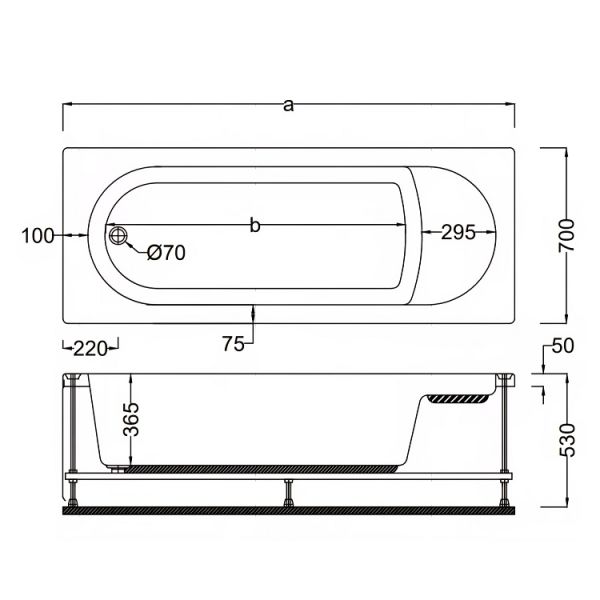 110 X 70 OTURMALI KÜVET LÜX