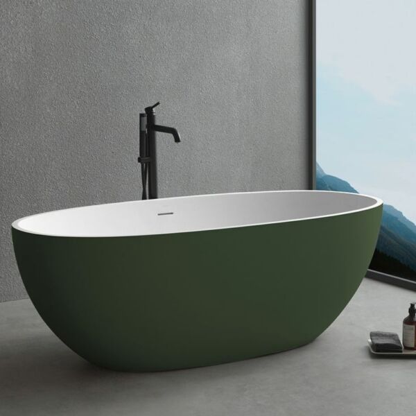 164 x 77 BAĞIMSIZ KÜVET YEŞİL BEYAZ